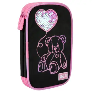 Пенал мягкий Yes с LED Pink Bear PH-35