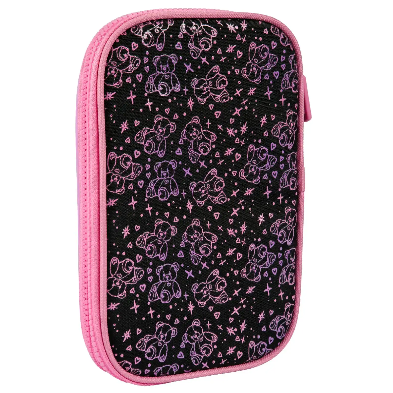 Пенал мягкий Yes с LED Pink Bear PH-35