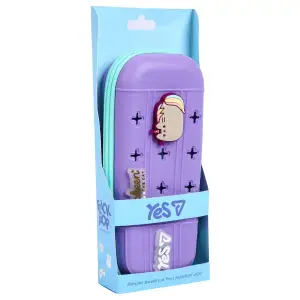 Пенал твердий з силіконовою панеллю Yes Pusheen Summer PHS-4