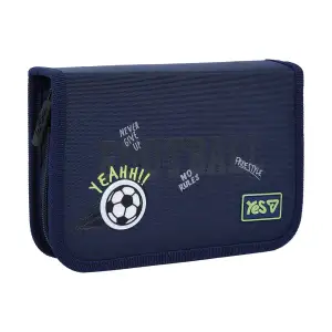 Пенал твердий Yes одинарний з клапаном Football HP-03