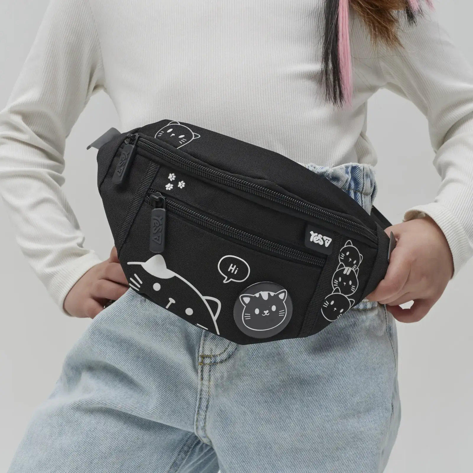 Сумка на пояс Yes Black Cat SP-36