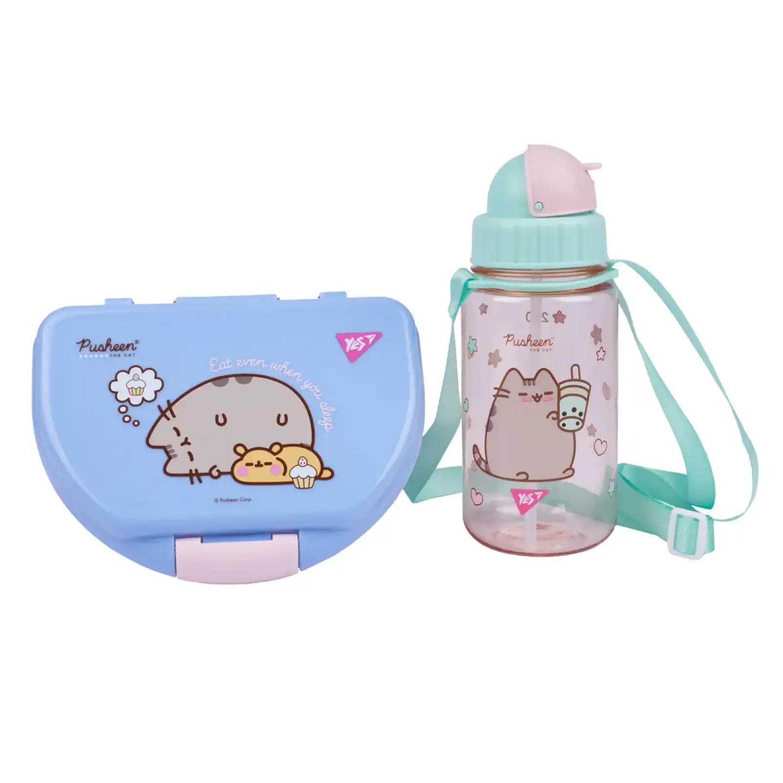 Набір контейнер і пляшка Yes Pusheen 2 предмети