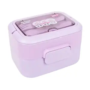 Ланчбокс двойной Yes Esther Bunny 1200 мл с 2 сменными контейнерами приборами