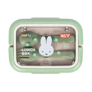 Ланчбокс двойной Yes Miffy 1200 мл с 2 сменными контейнерами приборами