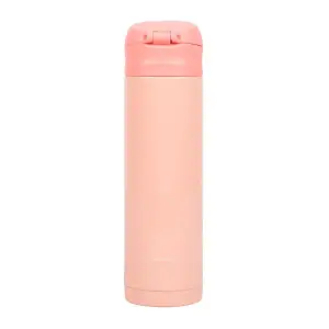 Термос Yes Barbie Shiny 420 мл., розовый с глитером