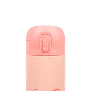 Термос Yes Barbie Shiny 420 мл., розовый с глитером