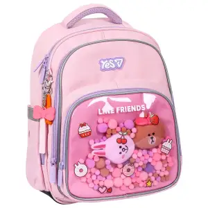 Рюкзак школьный полукаркасный Yes Line Friends Dreamy S-91M