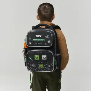 Рюкзак шкільний напівкаркасний Yes Minecraft Effect LED S-101M