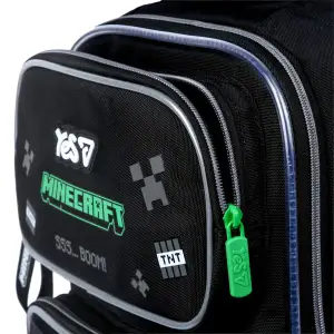 Рюкзак шкільний напівкаркасний Yes Minecraft Effect LED S-101M