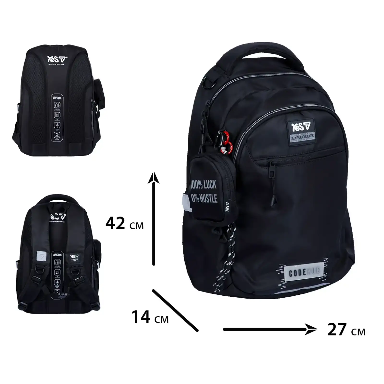 Рюкзак школьный Yes Code Hub TS-54M