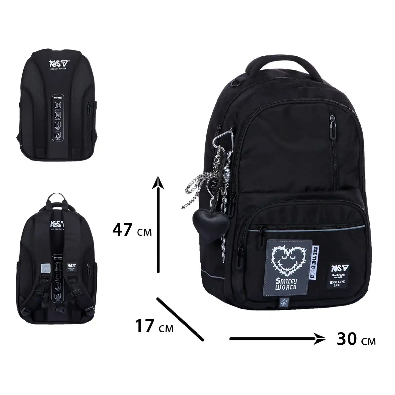 Рюкзак шкільний Yes Moon TS-50L