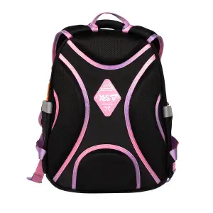 Рюкзак школьный полукаркасный Yes Pink Bear LED S-91M
