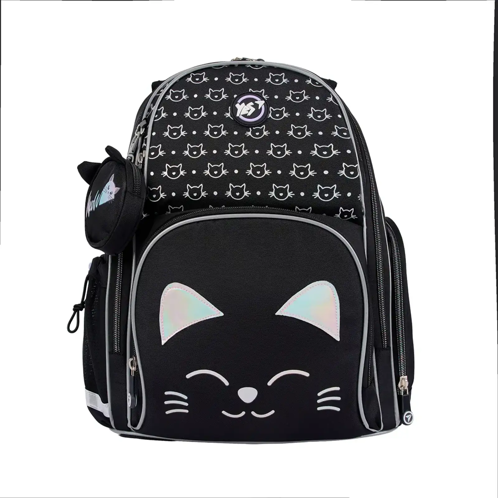 Рюкзак школьный полукаркасный YES Smiling Cats S-100