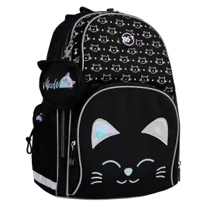 Рюкзак школьный полукаркасный YES Smiling Cats S-100