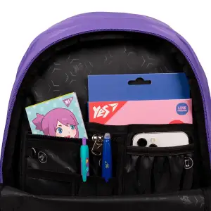 Рюкзак YES Lilac Cubes T-113