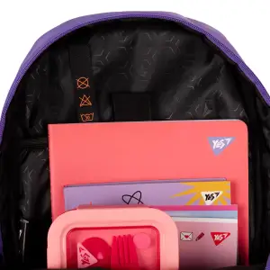 Рюкзак YES Lilac Cubes T-113