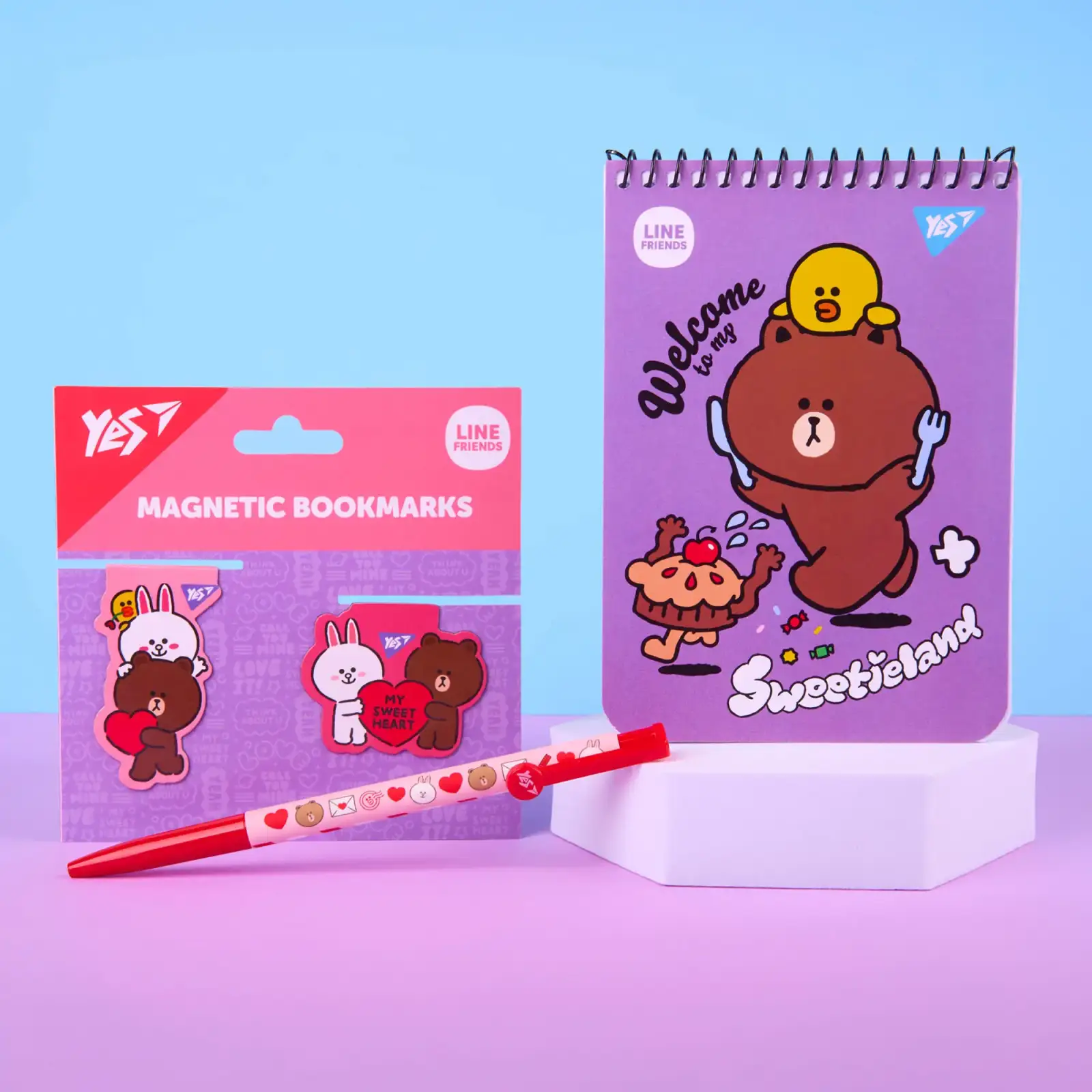Набір канцелярії № 3 Yes Line Friends 3 предмети