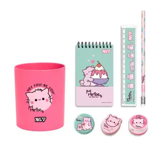 Набір канцелярії ТМ Yes Pembe the Cat 7 предметів