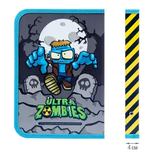 Папка для тетрадей YES пластиковая на молнии В5 Zombie