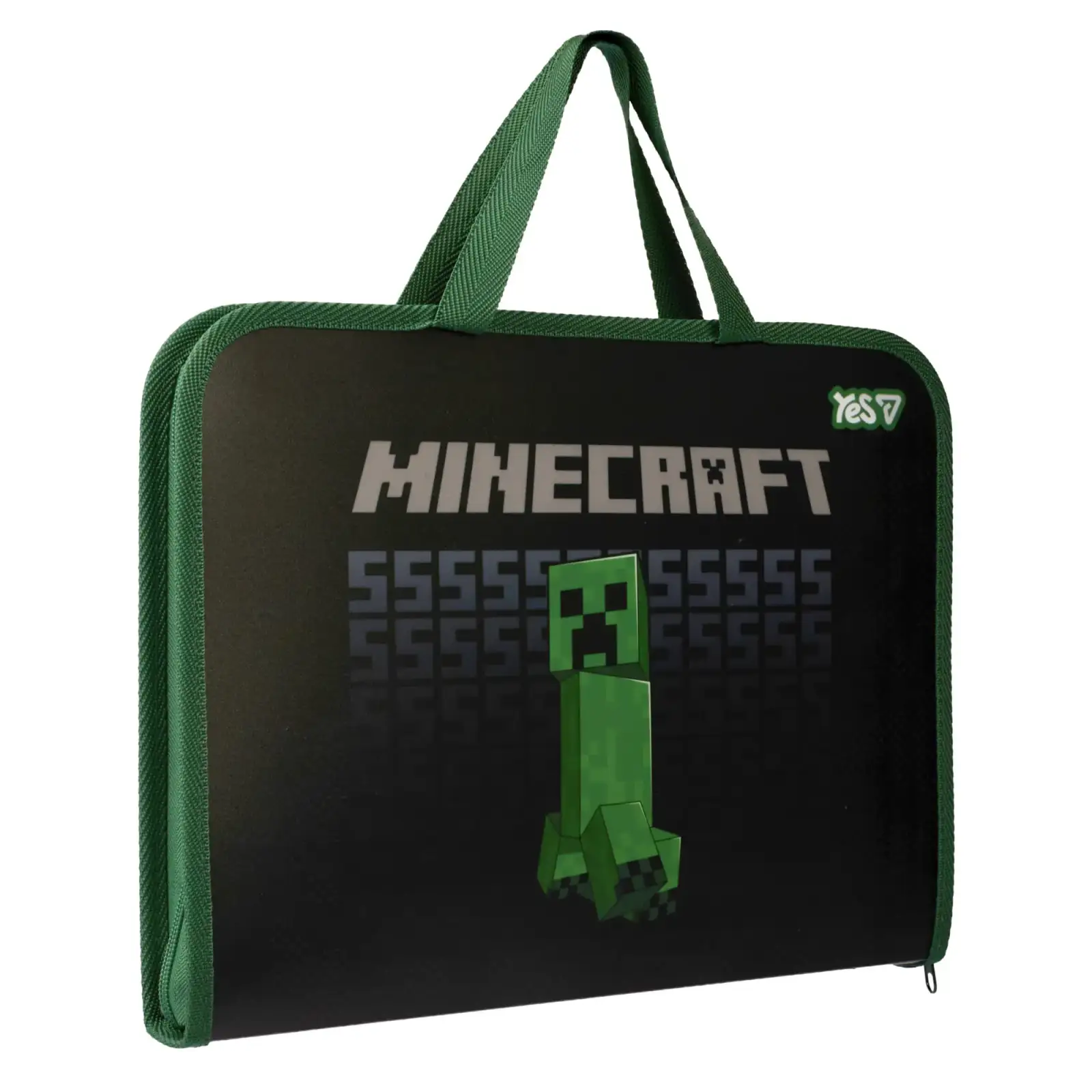 Папка-портфель Yes Minecraft FC на блискавці з тканинними ручками