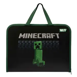 Папка-портфель Yes Minecraft FC на блискавці з тканинними ручками