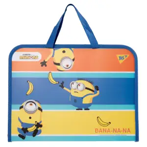 Папка-портфель YES Minions FC на блискавці з тканинними ручками