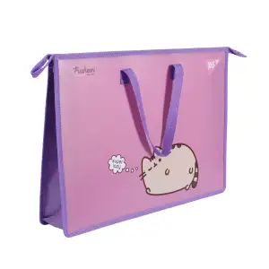 Папка портфель Yes Pusheen А3 з тканинними ручками