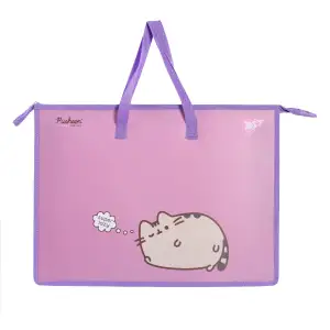 Папка портфель Yes Pusheen А3 з тканинними ручками