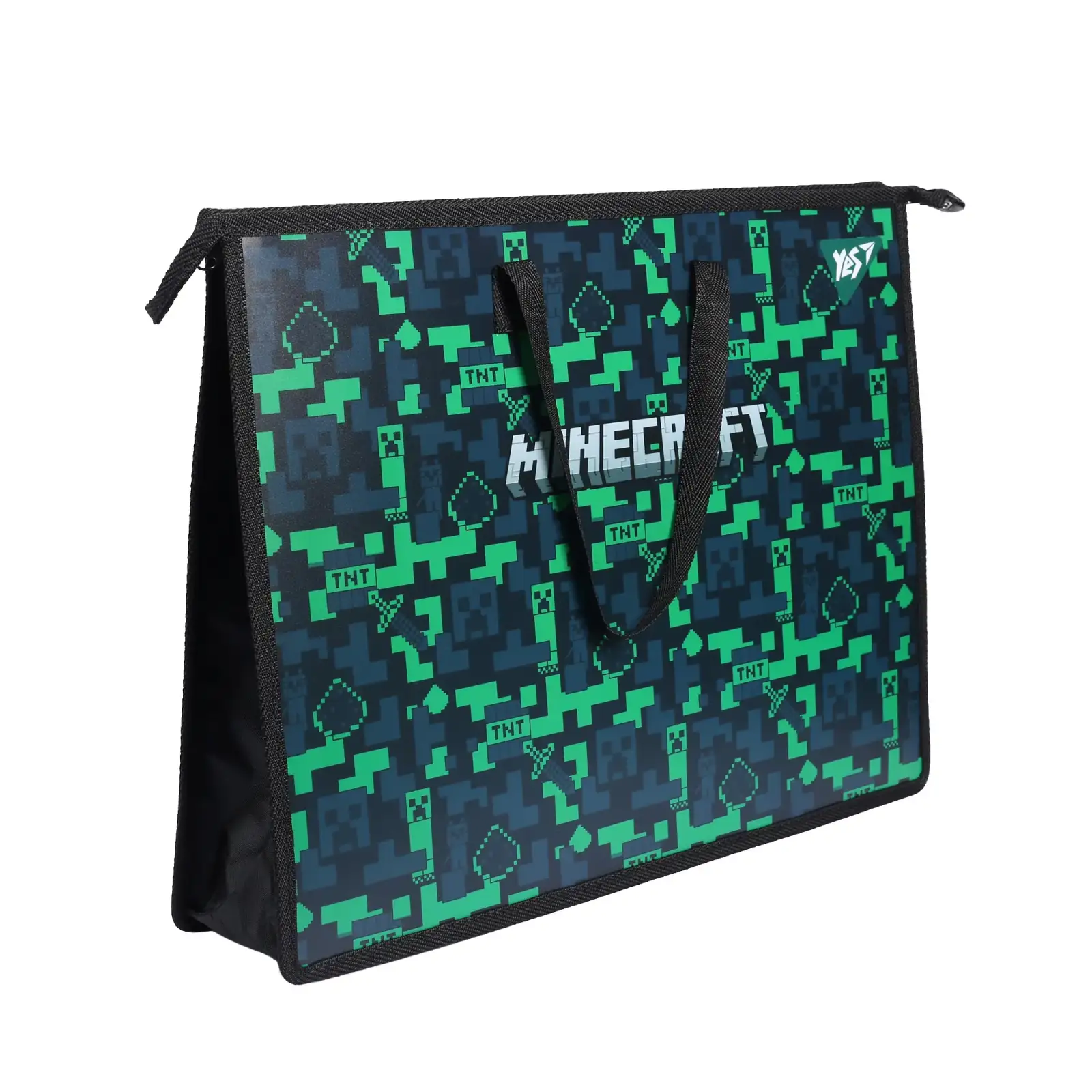 Папка портфель Yes Minecraft А3 з тканинними ручками