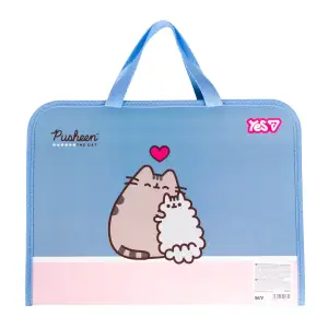 Папка-портфель Yes Pusheen FC на блискавці з тканинними ручками