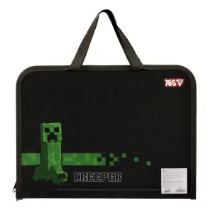 Папка-портфель Yes Minecraft Mining FC на блискавці з тканинними ручками
