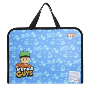 Папка-портфель Yes Stumble Guys FC на блискавці з тканинними ручками