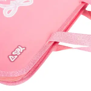 Папка-портфель Yes Barbie Shiny FC на молнии с тканевыми ручками