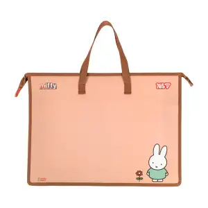 Папка портфель Yes Miffy А3 с тканевыми ручками
