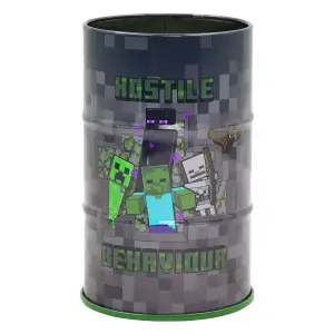 Стакан-підставка бочка Yes Minecraft металевий сірий