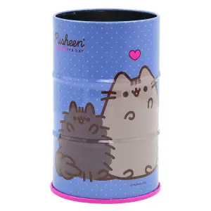 Стакан-підставка бочка Yes Pusheen металевий блакитний