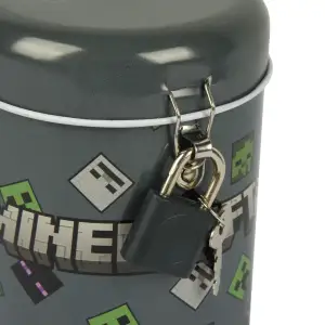 Копилка круглая Yes Minecraft металлическая 13 х 7,6 см