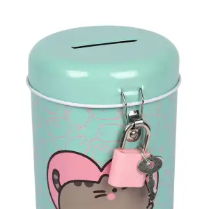 Скарбничка кругла Yes Pusheen металева 13 х 7,6 см