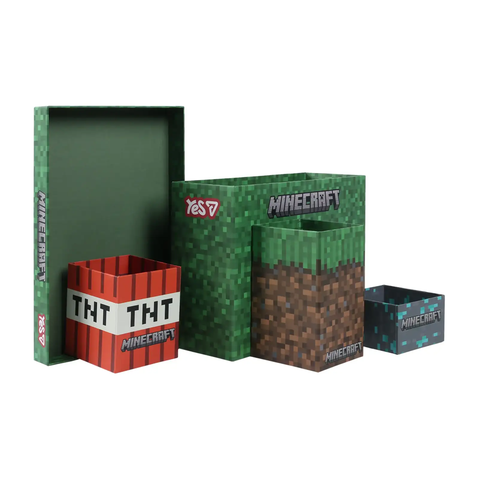 Набір органайзерів настільних Yes Minecraft 5 предметів, картон