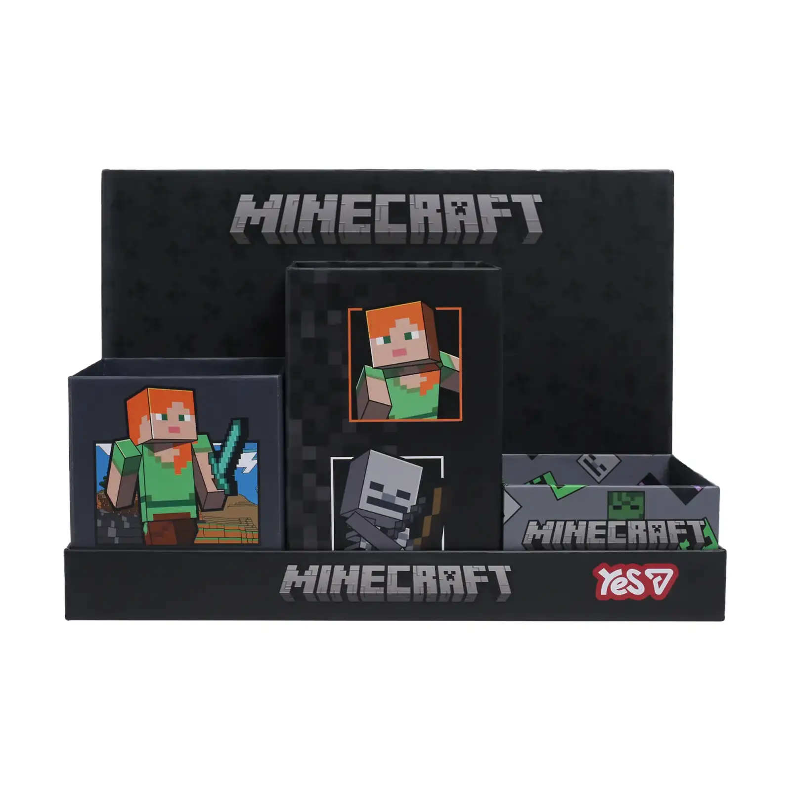 Набір органайзерів настільних Yes Minecraft 5 предметів картон