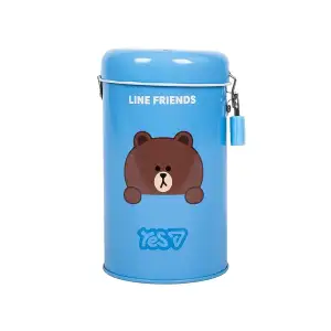 Копилка круглая Yes Line Friends металлическая 13 х 7,6 см