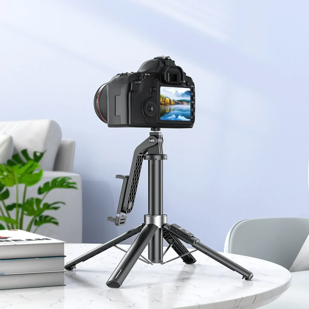 Селфі-монопод HOCO K21 Stream aluminum alloy live broadcast holder Black (6942007609975 )