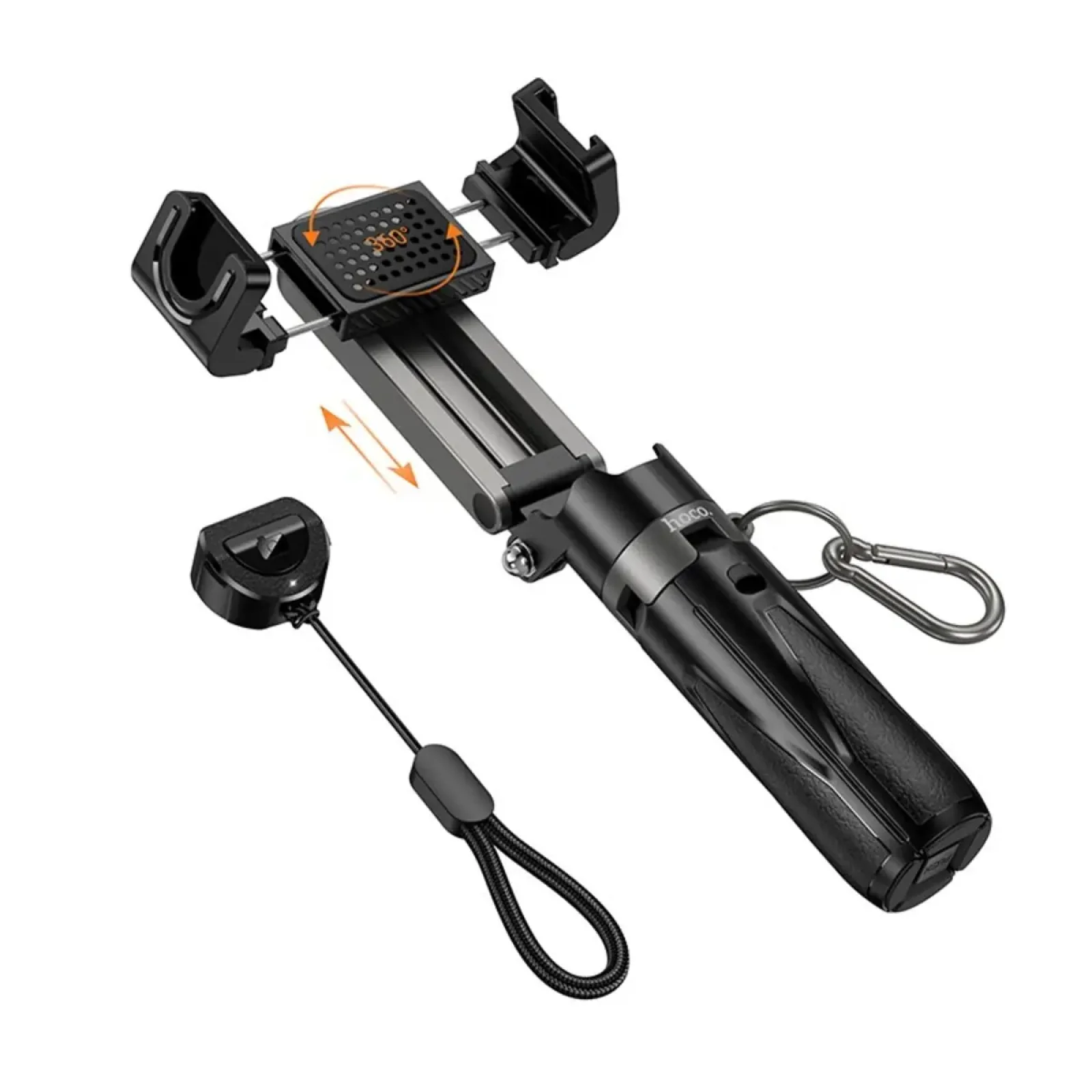 Селфі-монопод HOCO K27 Magic portable mini live broadcast stand Black (6942007654067)
