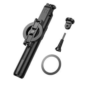 Селфі-монопод HOCO K25 Sherkhan magnetic aluminum alloy live broadcast holder Black (6942007646314)