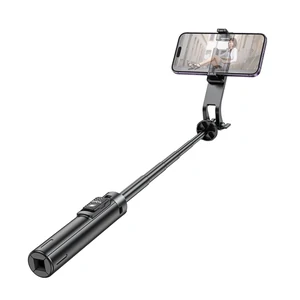 Селфі-монопод HOCO K21 Stream aluminum alloy live broadcast holder Black (6942007609975 )