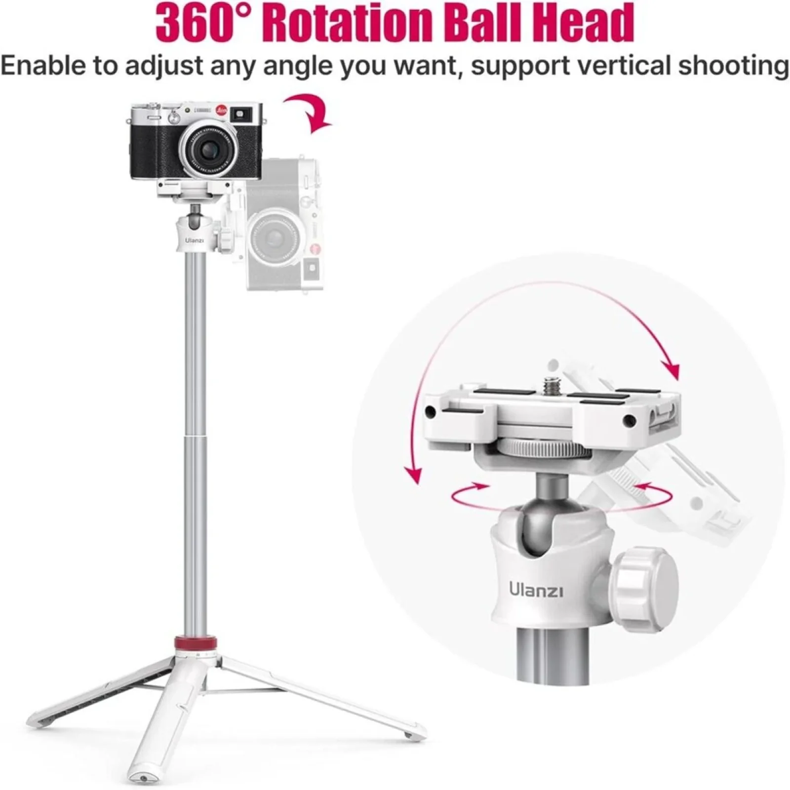 Штатив Ulanzi Vijim Multi-functional Mini Tripod White (UV-2503A MT-44 white) (UV-2503A)