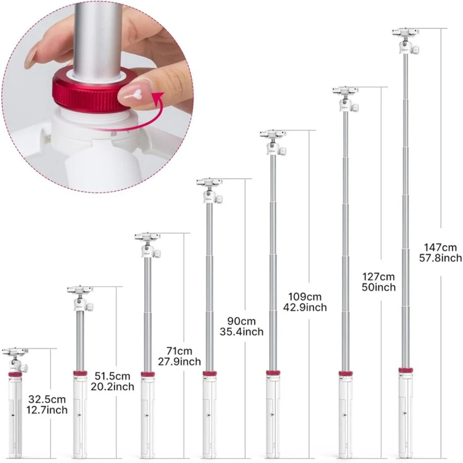 Штатив Ulanzi Vijim Multi-functional Mini Tripod White (UV-2503A MT-44 white) (UV-2503A)
