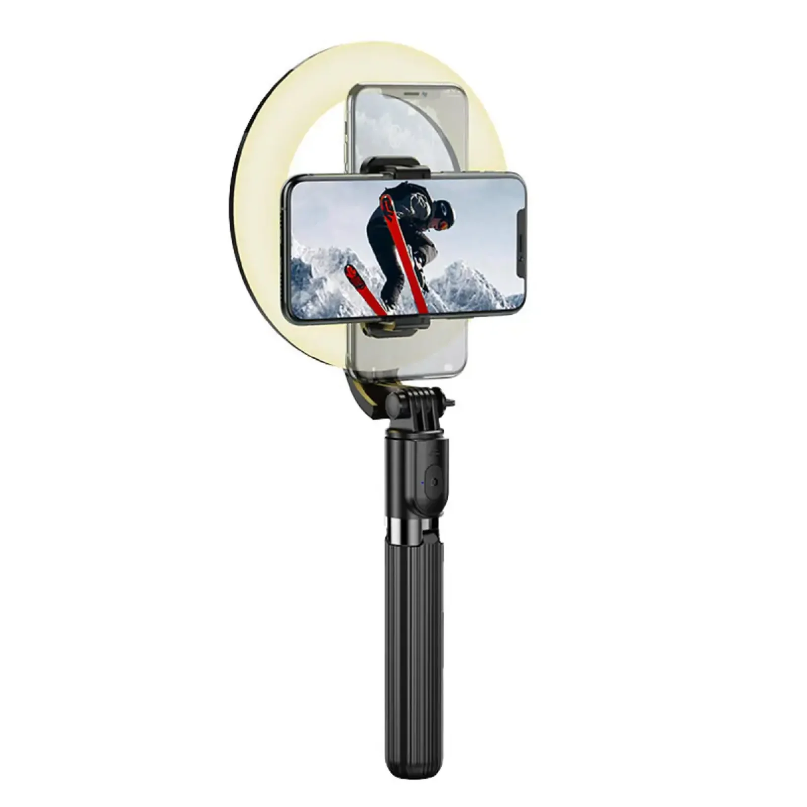 Кільцева лампа на штативі HOCO LV03 Plus Showfull fill light live broadcast holder Black (6931474757395)
