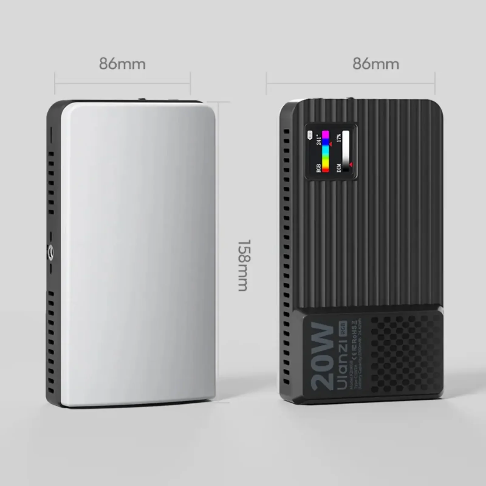 Накамерне світло Ulanzi K20 RGB 20W Panel light (L207)