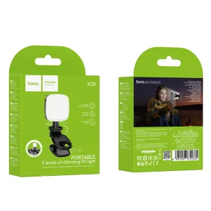 Накамерна лампа HOCO K28 Beauty mini fill light Blck (6942007655880)